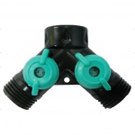 Plastic two-way connector