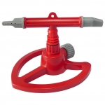 Two-arm plastic rotating sprinkler on heart base