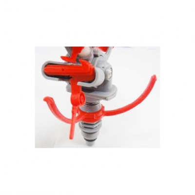 Plastic adjustable angle sprinkler