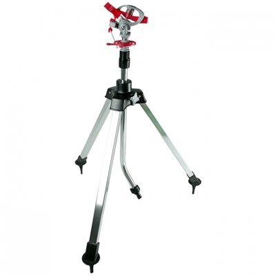 Plastic adjustable angle sprinkler with tripod